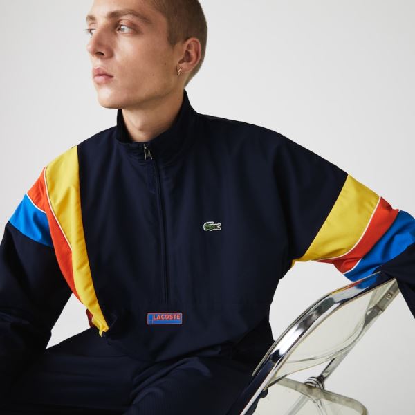 Lacoste sport zip shop jacket rainbow